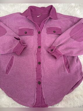 Free People Magenta  Shacket